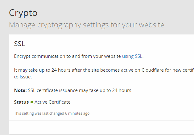 Setting up HTTPS with Cloudflare part 4